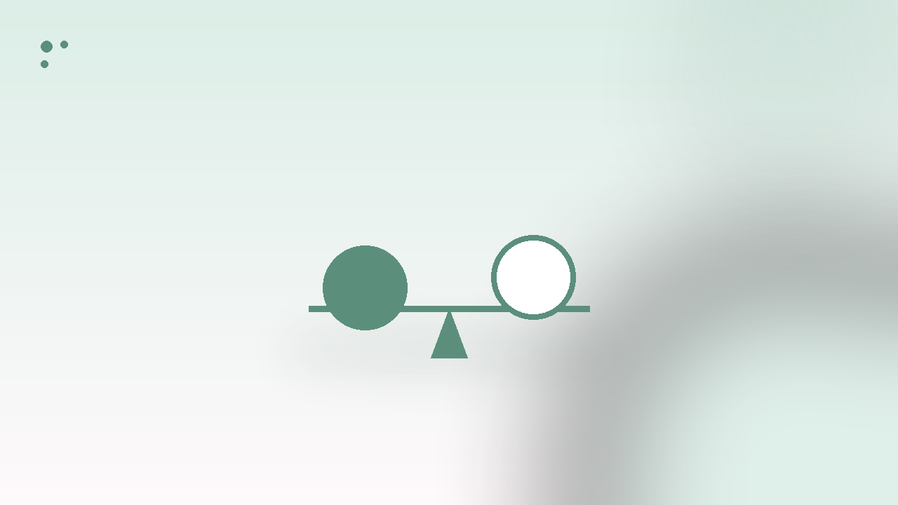 Two rounded shapes resting in balance