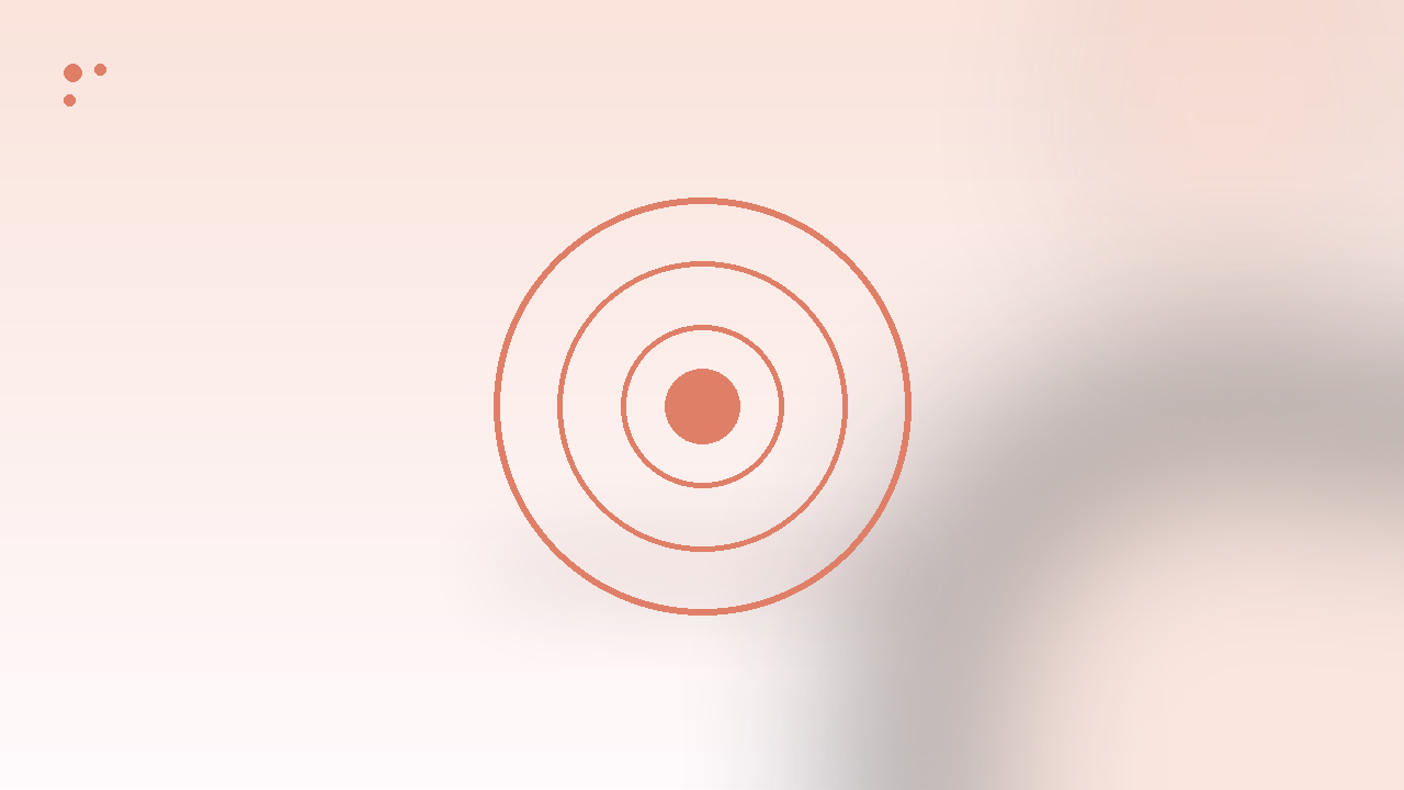 Concentric shapes representing a hunger signal